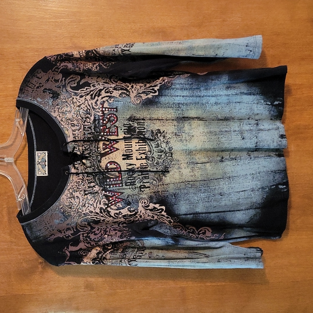 Western print t-shirt